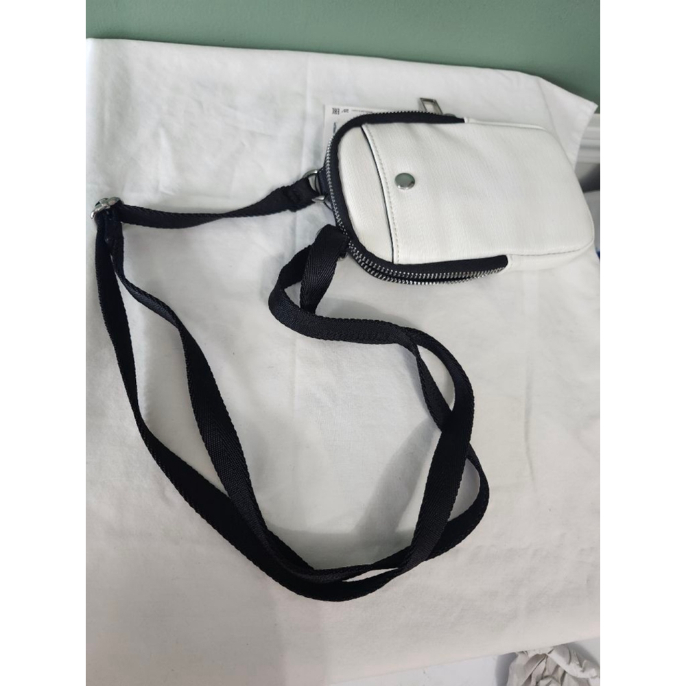 Women's ZARA White Crossbody Bag with Black Strap - Picture 6 of 6